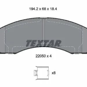 Bestseller Zestaw klocków hamulcowych, hamulce tarczowe TEXTAR 2205002