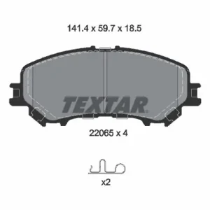Zestaw klocków hamulcowych, hamulce tarczowe TEXTAR 2206501 Oferta czasowa