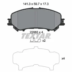 Zestaw klocków hamulcowych, hamulce tarczowe TEXTAR 2206503 Taniej