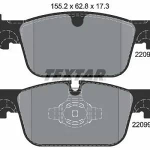 Dostępne od ręki Zestaw klocków hamulcowych, hamulce tarczowe TEXTAR 2209801
