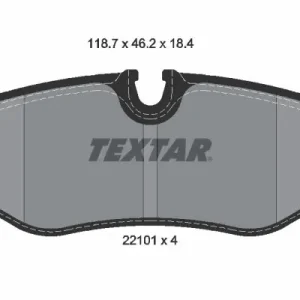 Hit sprzedaży Zestaw klocków hamulcowych, hamulce tarczowe TEXTAR 2210101