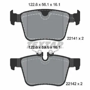 Bezpieczna płatność Zestaw klocków hamulcowych, hamulce tarczowe TEXTAR 2214101