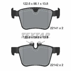 Zestaw klocków hamulcowych, hamulce tarczowe TEXTAR 2214103 Bezpieczna płatność