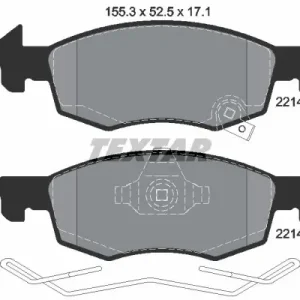 Zestaw klocków hamulcowych, hamulce tarczowe TEXTAR 2214301 Sprawdź teraz