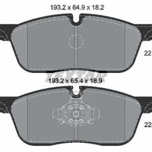 Zestaw klocków hamulcowych, hamulce tarczowe TEXTAR 2214501 Ekspresowa dostawa