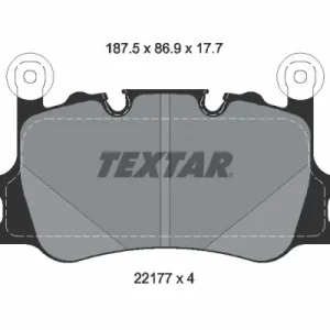 Zestaw klocków hamulcowych, hamulce tarczowe TEXTAR 2217701 Darmowa dostawa