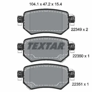 Darmowa dostawa Zestaw klocków hamulcowych, hamulce tarczowe TEXTAR 2234901