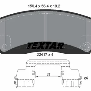Zestaw klocków hamulcowych, hamulce tarczowe TEXTAR 2241701 Oferta czasowa