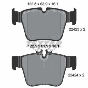 Zestaw klocków hamulcowych, hamulce tarczowe TEXTAR 2242301 Dodaj do koszyka