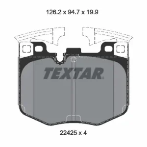 Zestaw klocków hamulcowych, hamulce tarczowe TEXTAR 2242501 Hit cenowy