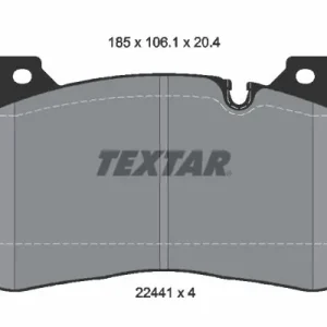 Zestaw klocków hamulcowych, hamulce tarczowe TEXTAR 2244101 Dodaj do koszyka