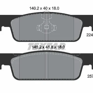 Zestaw klocków hamulcowych, hamulce tarczowe TEXTAR 2244801 Ostatnia szansa