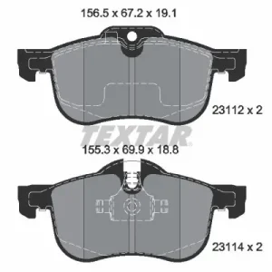 Zestaw klocków hamulcowych, hamulce tarczowe TEXTAR 2311203 Cena promocyjna