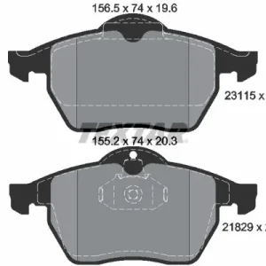 Darmowa dostawa Zestaw klocków hamulcowych, hamulce tarczowe TEXTAR 2311502