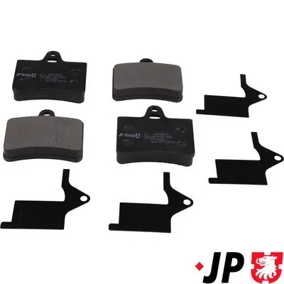 Oferta czasowa Zestaw klocków hamulcowych, hamulce tarczowe JP GROUP 3163700510