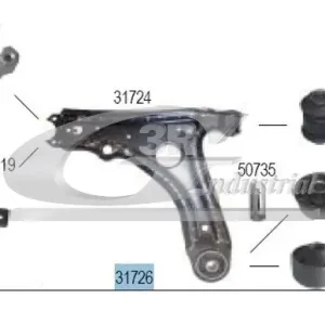 Popularny Wahacz, zawieszenie koła 3RG 31726