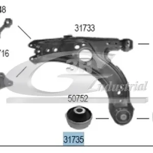 Wahacz, zawieszenie koła 3RG 31735 Oferta limitowana
