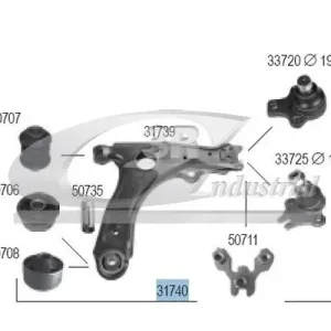 Ekspresowa dostawa Wahacz, zawieszenie koła 3RG 31740