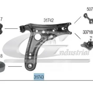 Wahacz, zawieszenie koła 3RG 31743 Oferta limitowana