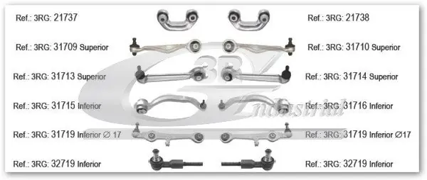 Zestaw wahacza, zawieszenie koła 3RG 31774 Tylko do końca tygodnia