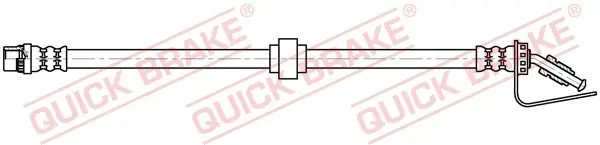 Darmowy zwrot Przewód hamulcowy elastyczny QUICK BRAKE 32.124