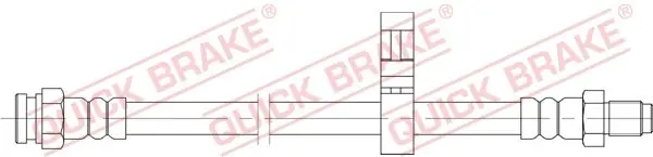 Bezpieczne zakupy Przewód hamulcowy elastyczny QUICK BRAKE 32.128