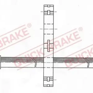 Przewód hamulcowy elastyczny QUICK BRAKE 32.964 Tylko do końca tygodnia