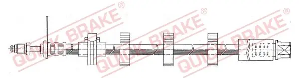 Przewód hamulcowy elastyczny QUICK BRAKE 32.984 Łatwy zwrot