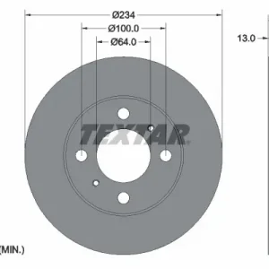 Darmowy zwrot Tarcza hamulcowa TEXTAR 92089300