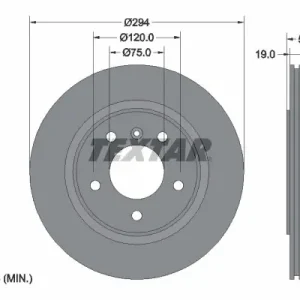 Darmowa dostawa Tarcza hamulcowa TEXTAR 92097303