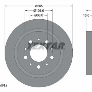 Zamów teraz Tarcza hamulcowa TEXTAR 92097800