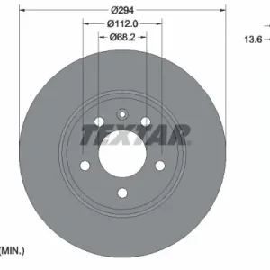 Cena promocyjna Tarcza hamulcowa TEXTAR 92098103