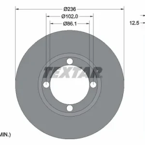 Cena promocyjna Tarcza hamulcowa TEXTAR 92100303