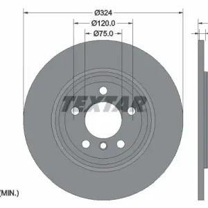 Bestseller Tarcza hamulcowa TEXTAR 92107403