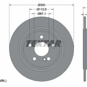 Cena promocyjna Tarcza hamulcowa TEXTAR 92115403