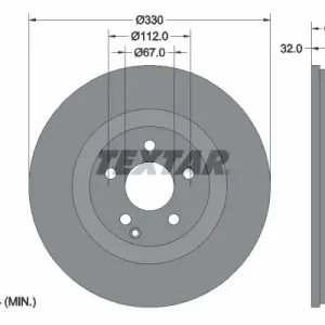 Darmowa dostawa Tarcza hamulcowa TEXTAR 92119903