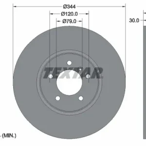 Bezpieczna płatność Tarcza hamulcowa TEXTAR 92134400