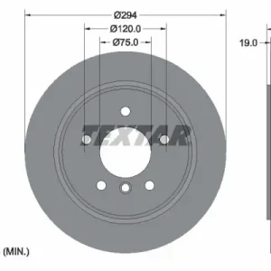 Bestseller Tarcza hamulcowa TEXTAR 92141703