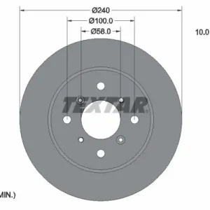 Darmowy zwrot Tarcza hamulcowa TEXTAR 92153300
