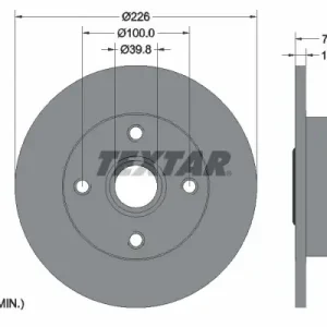 Darmowy zwrot Tarcza hamulcowa TEXTAR 92154203