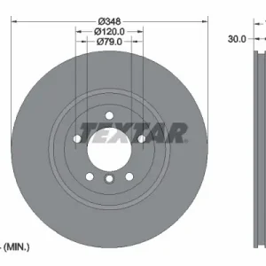 Zamów teraz Tarcza hamulcowa TEXTAR 92155303