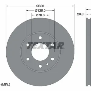 Bezpieczne zakupy Tarcza hamulcowa TEXTAR 92155900