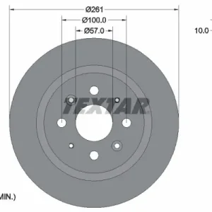 Zamów teraz Tarcza hamulcowa TEXTAR 92162200