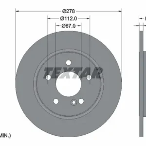 Bezpieczne zakupy Tarcza hamulcowa TEXTAR 92163103