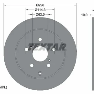 Zamów teraz Tarcza hamulcowa TEXTAR 92164803