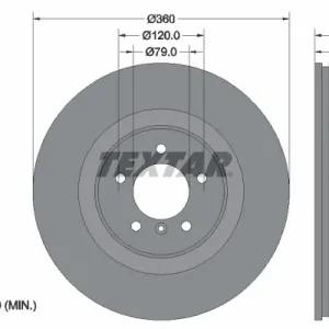 Bezpieczne zakupy Tarcza hamulcowa TEXTAR 92178403