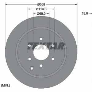 Darmowy zwrot Tarcza hamulcowa TEXTAR 92181603