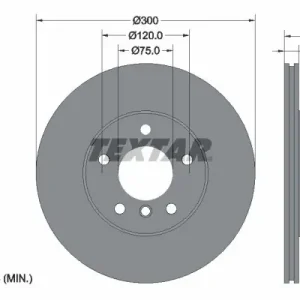 Bestseller Tarcza hamulcowa TEXTAR 92199503