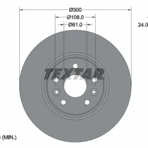 Bezpieczna płatność Tarcza hamulcowa TEXTAR 92202803