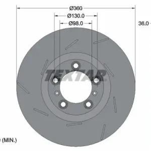 Bezpieczna płatność Tarcza hamulcowa TEXTAR 92213905